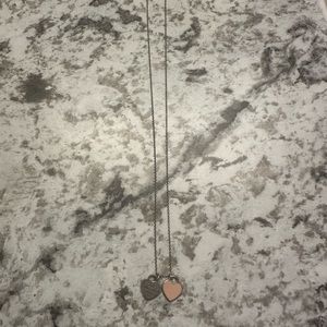 Tiffany Pink Heart Tag Necklace